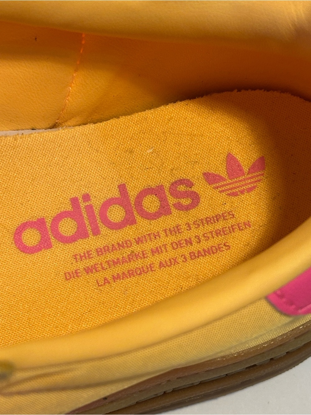 adidas Gazelle Bold Spark Lucid Pink Yellow Gum Platform Sneakers 8.5 IG4387 - Picture 6 of 11